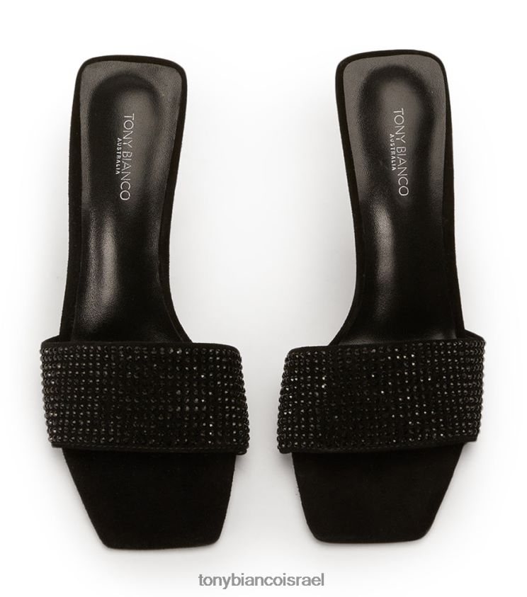 נעלי עקב | נשים קריסטל שחור/זמש שחור Tony Bianco נעמי עקבים 8BNR8T149